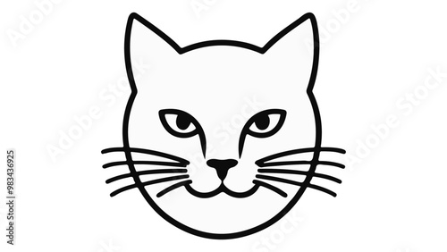 cat face vector illustration