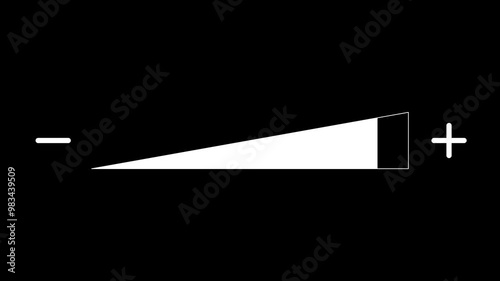 Animated sound volume with transparent background