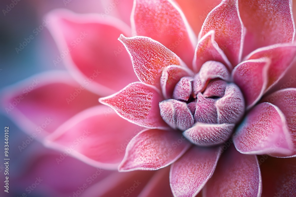 Pink Succulent Flower Macro Closeup Photography Pink Succulent Flower Macro Closeup Photography