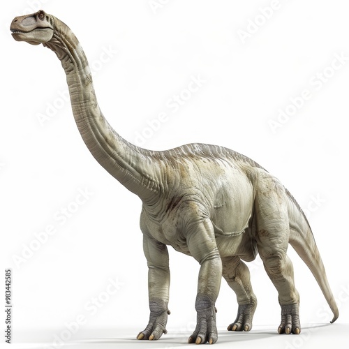 Majestic Prehistoric Giant Dinosaur Skeleton Exhibit in Natural History Museum