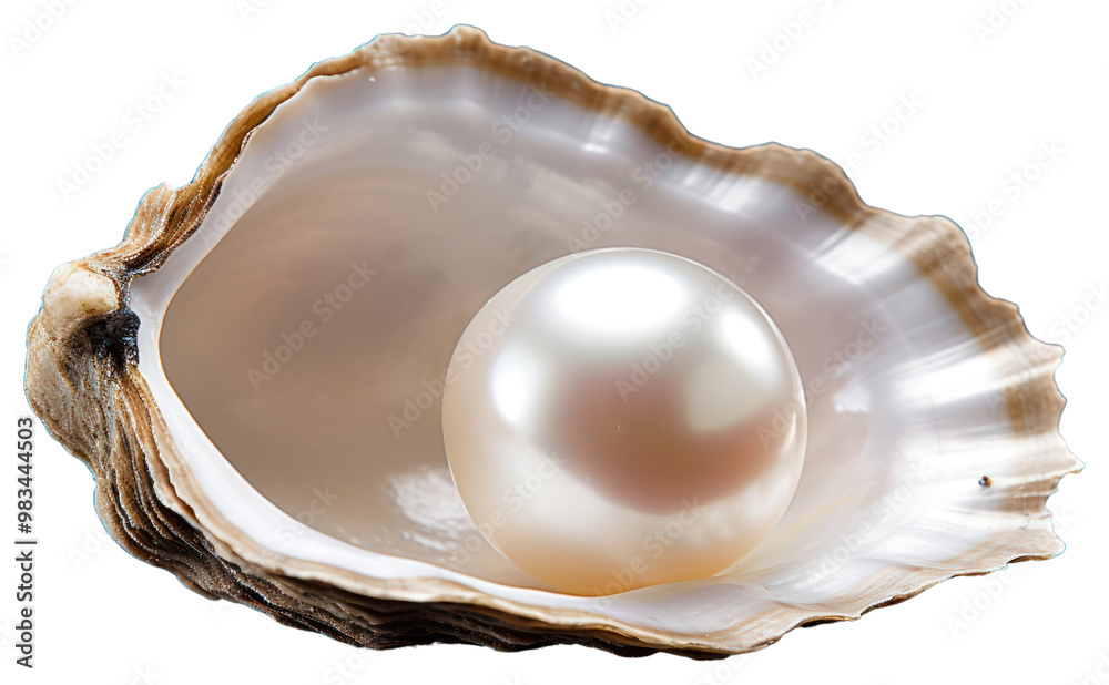 PNG Lustrous pearl inside open shell PNG Lustrous pearl inside open shell