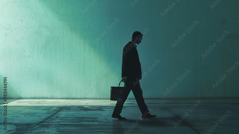 A scene depicting the act of resignation. There is a person sitting across from an authority figure, perhaps a boss A scene depicting the act of resignation. There is a person sitting across from an authority figure, perhaps a boss