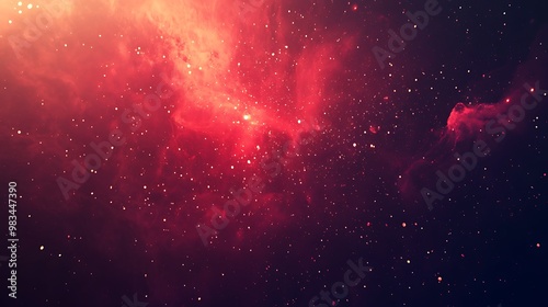 A vibrant cosmic scene filled with stars and nebulae, showcasing the beauty of the universe.