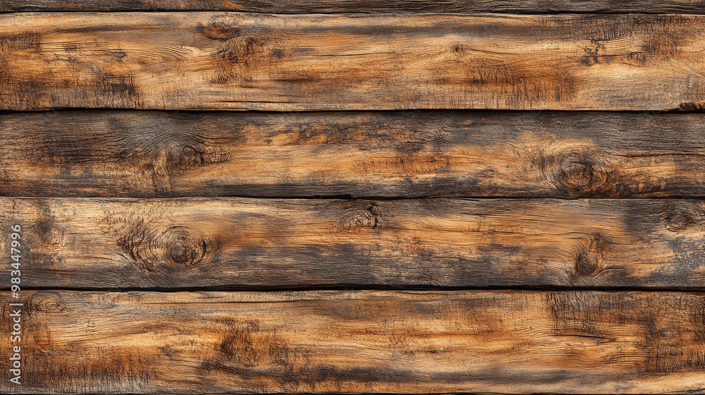 Rustic wooden planks with knots and grain. Rustic wooden planks with knots and grain.