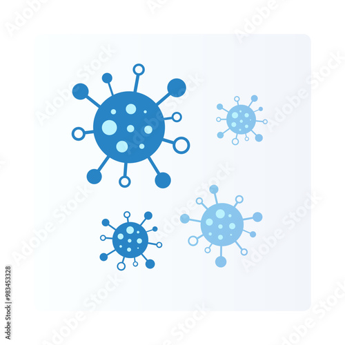 Virus germ icon