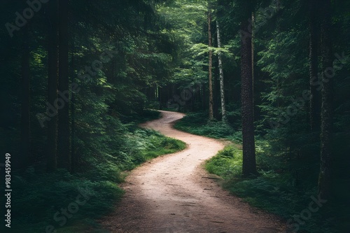 path in the forest photo