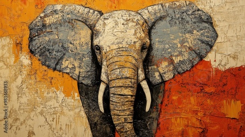 Abstract background featuring the texture of elephant skin