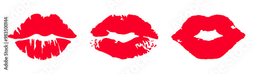 red lips print