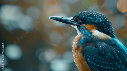 Nature wildlife image of bird standing on tree branch.