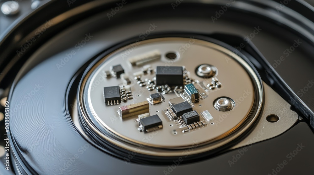 Circuit board technology background featuring central computer processors and digital chips on a motherboard, illustrating advanced computing concepts Circuit board technology background featuring central computer processors and digital chips on a motherboard, illustrating advanced computing concepts