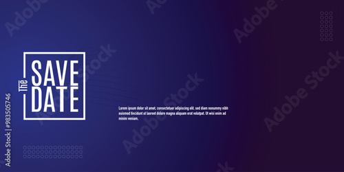 Save the date banner. Can be used for business, marketing and advertising. logo graphic design of event summit made for Technology and upcoming events.