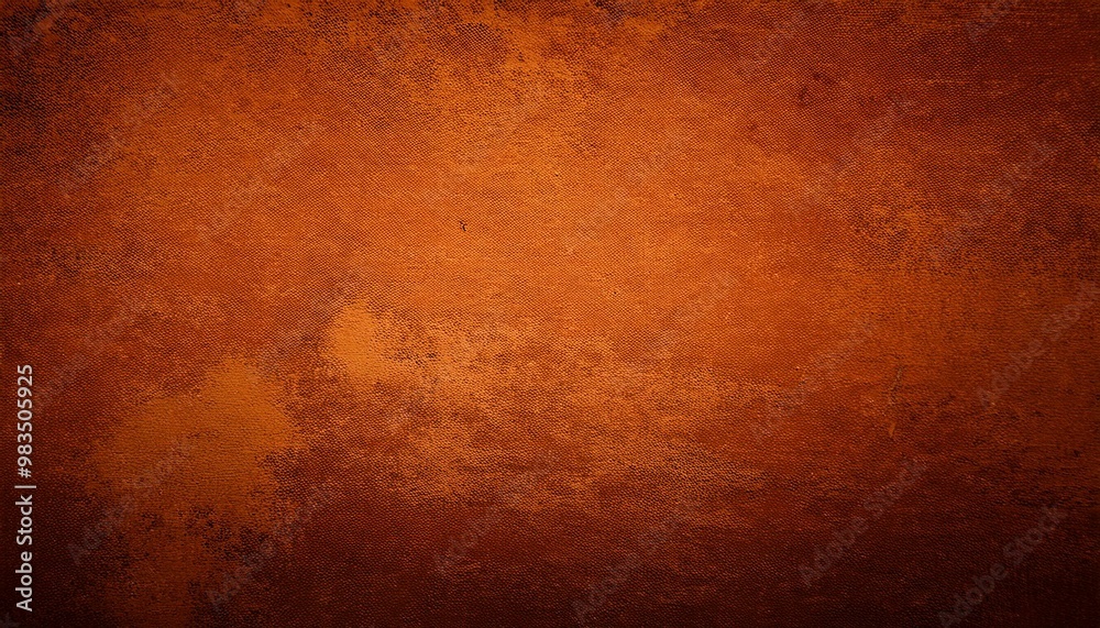 Obraz premium Gritty grunge orange texture background with vignette and aged appearance