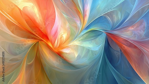 A vibrant abstract swirl of colors blending smoothly, creating an illusion of motion and depth for artistic projects.