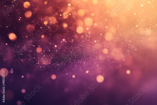 Abstract Purple and Orange Bokeh Background