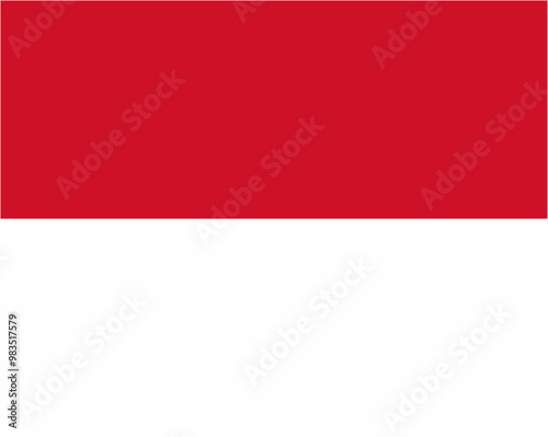Free Download Monaco official flag vector with standard size and proportion. National flag emblem with accurate size and colors. - GFXLoad