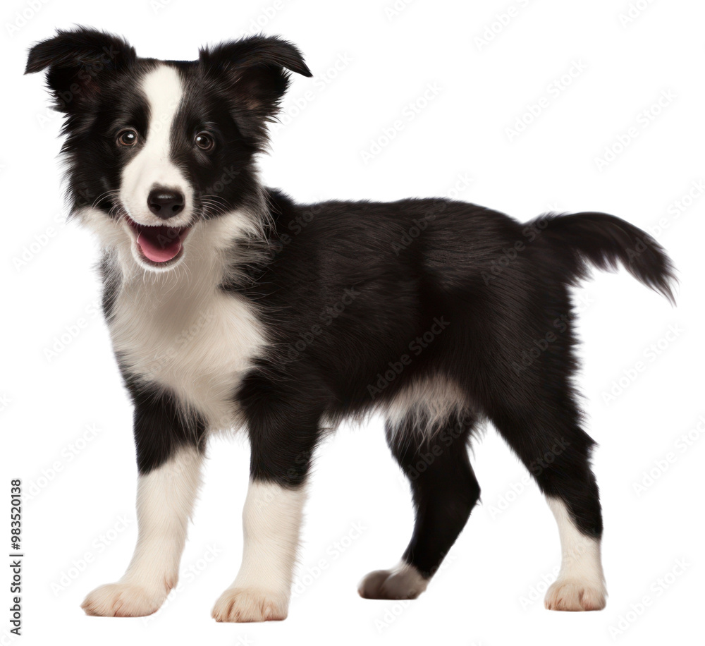 PNG Border Collie puppy standing mammal animal. PNG Border Collie puppy standing mammal animal.
