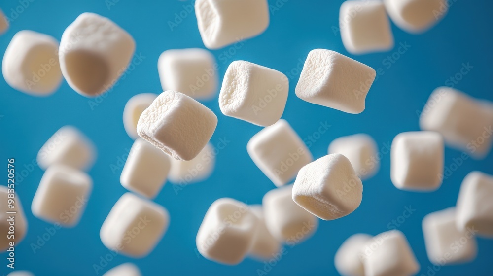 Light and Fluffy Marshmallows Suspended in Air Light and Fluffy Marshmallows Suspended in Air