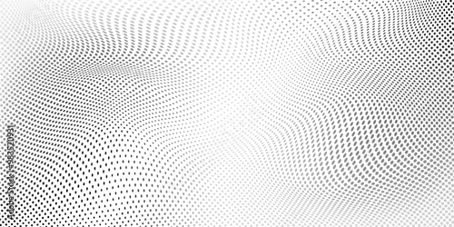 Grunge halftone black and white texture. Abstract background in pop art style. Dotted gradient surface, vector illustration