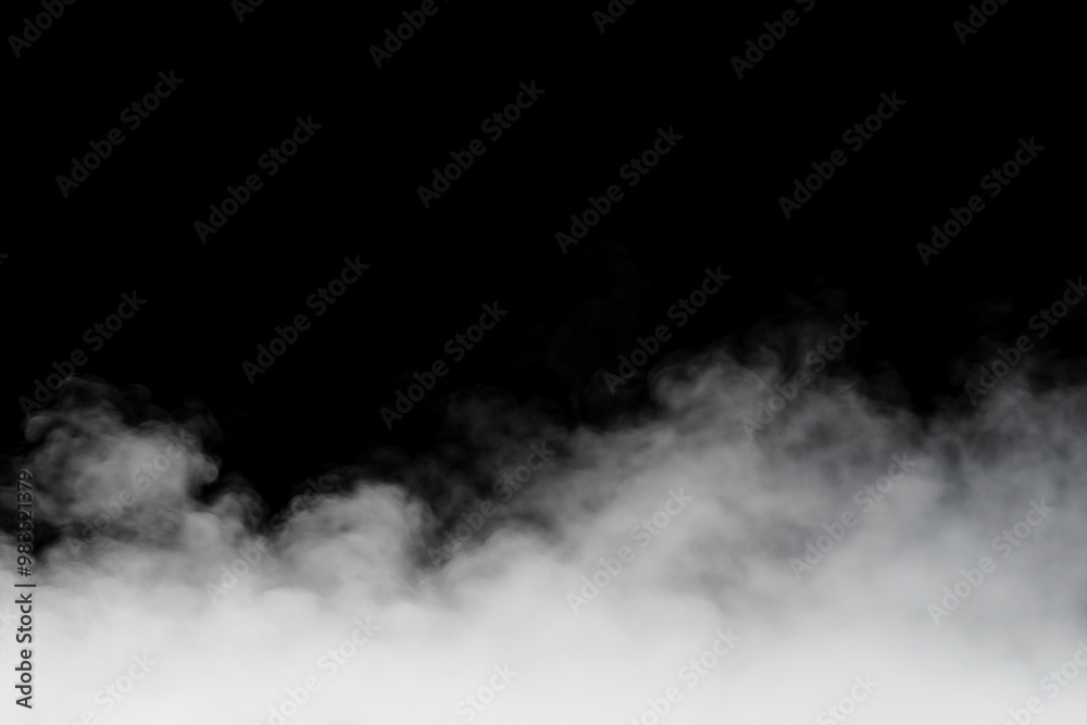 Fog overlay on a black background Fog overlay on a black background