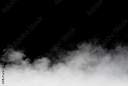 Fog overlay on a black background