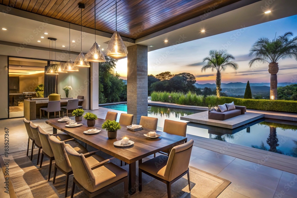 Fototapeta premium Interior Modern Luxury House Design