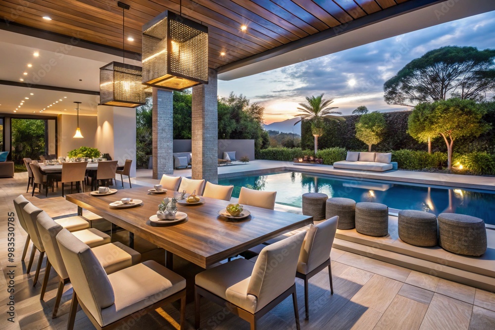 Fototapeta premium Interior Modern Luxury House Design