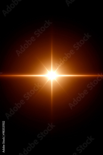 Lens flare light effect