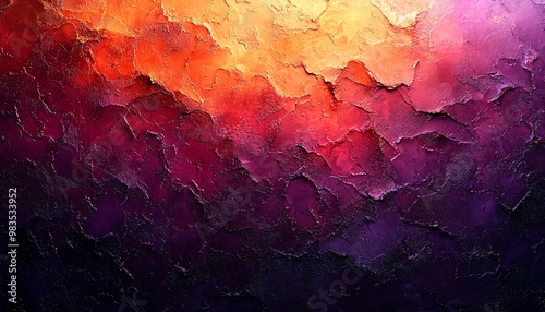 Warm abstract texture blending orange and purple hues, perfect for Thanksgiving and Halloween-themed designs. Ideal for backgrounds with copy space.