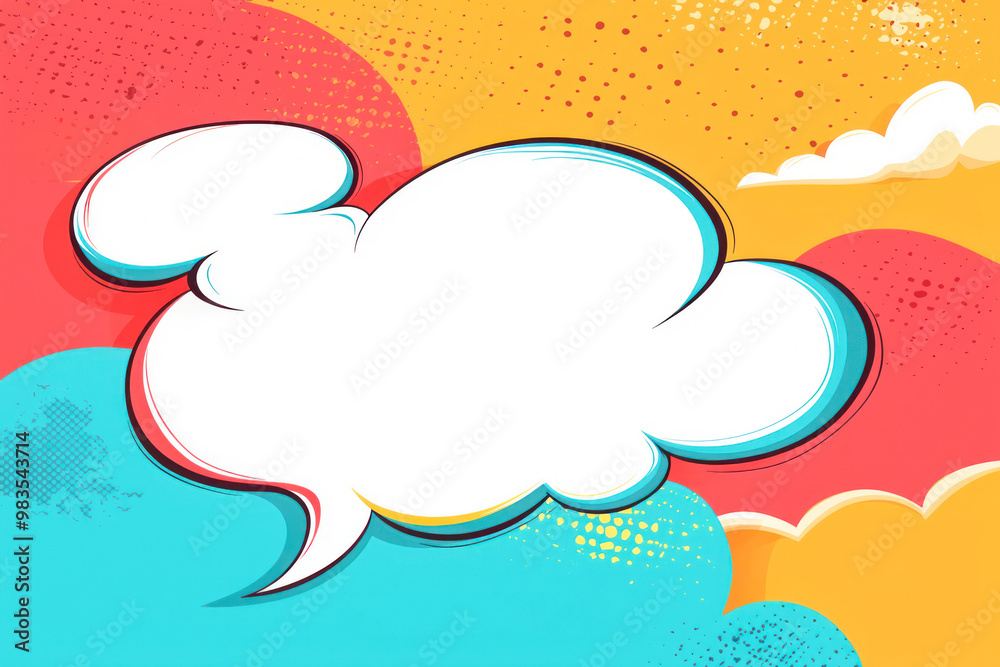 Handmade paper cutout pop art comic background with speech bubble. Handmade paper cutout pop art comic background with speech bubble.