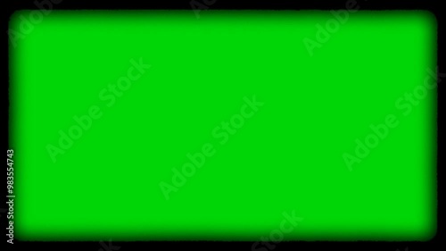 frame video vintage green screen with alpha channel