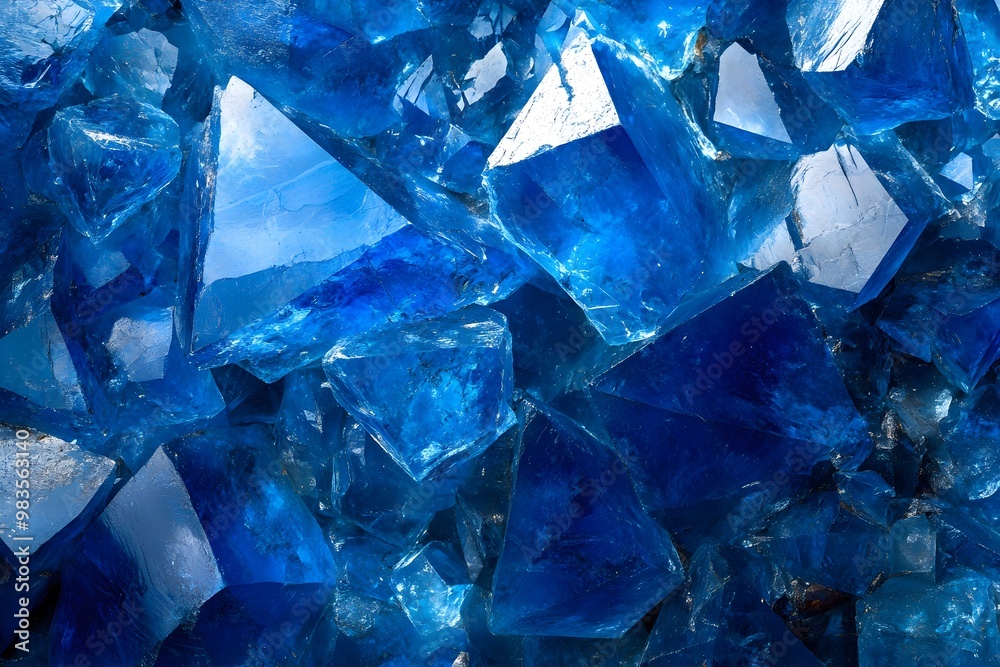 Blue Crystal Abstract Background Blue Crystal Abstract Background