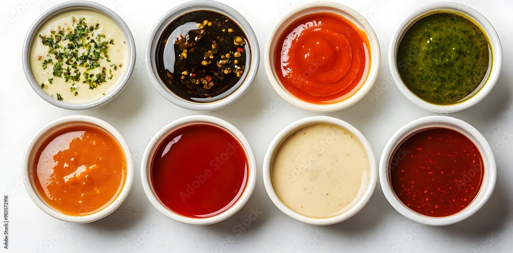 Assortment of Dips and Sauces Assortment of Dips and Sauces