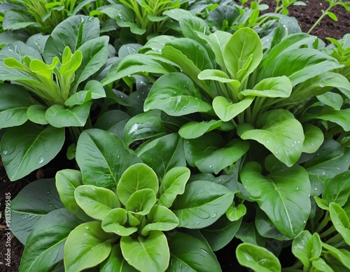 Vibrant Arugula in a Thriving Garden