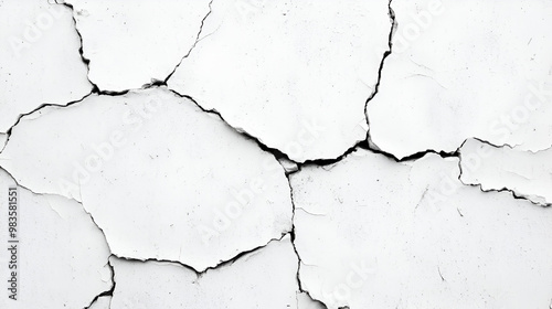 Grunge white and black damage old dirty cracked aged wall with distress wall. stone overlay antique vintage scratch concrete texture background.