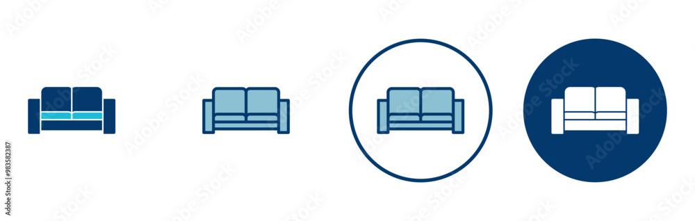 Sofa icon vector isolated on white background. sofa icon illustration. furniture Sofa icon vector isolated on white background. sofa icon illustration. furniture