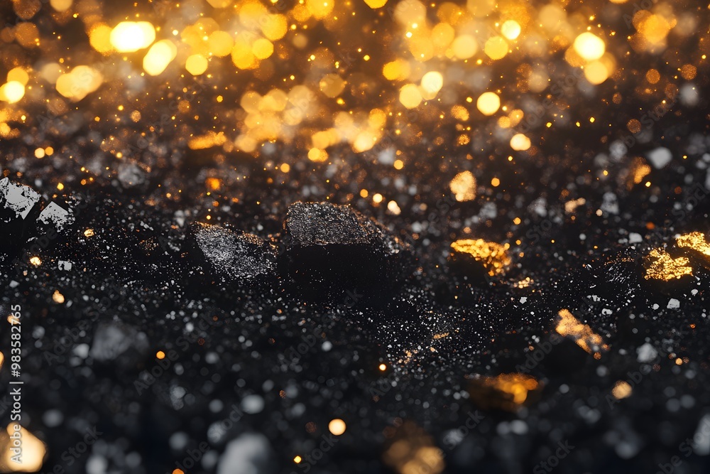 Abstract Black and Gold Background Abstract Black and Gold Background