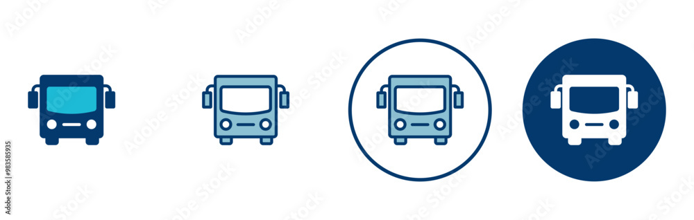 Bus Icon vector isolated on white background. Black bus vector icon Bus Icon vector isolated on white background. Black bus vector icon