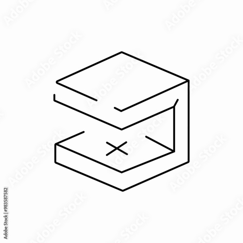 3d printer device icon sign vector