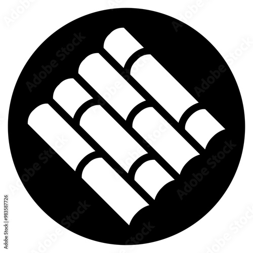 roof glyph icon