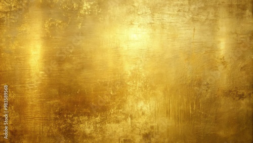 Grunge textured gold metallic glossy background with space for text design