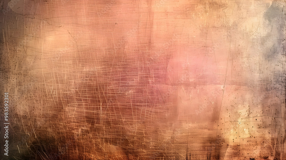 Abstract Scratched Metallic Background with Warm Tones and Subtle Texture Abstract Scratched Metallic Background with Warm Tones and Subtle Texture