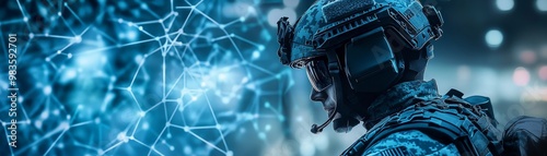 Cybersecurity Soldier Network Security Concept