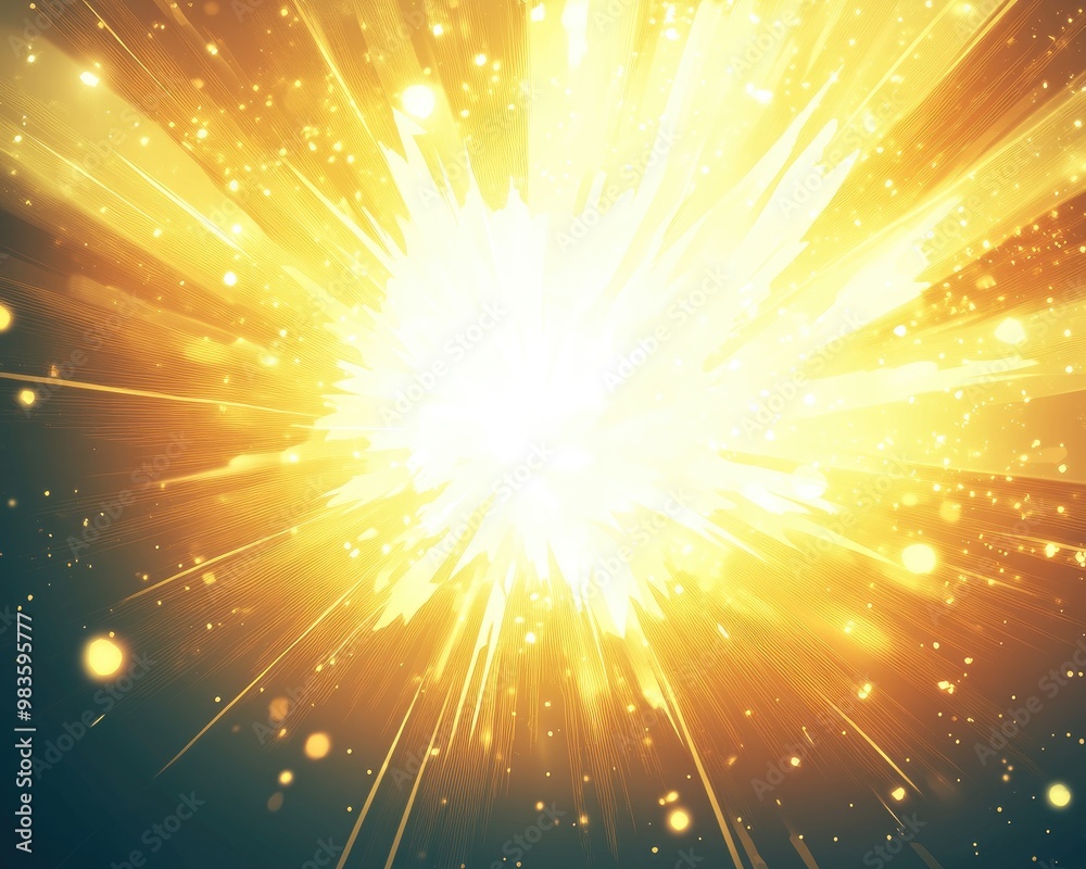 Abstract background featuring a burst of light An explosion of radiant rays illustrated in a graphic style Abstract background featuring a burst of light An explosion of radiant rays illustrated in a graphic style