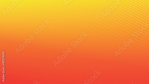 Yellow and orange gradient with stripes line abstract background vector image