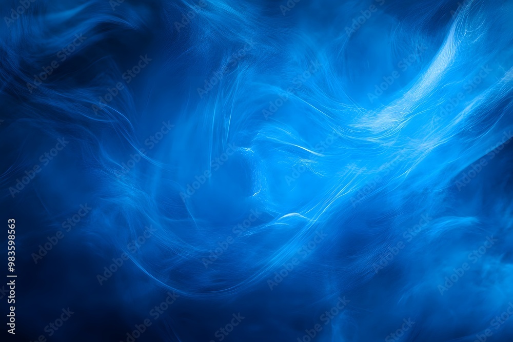 Abstract Blue Swirling Smoke Abstract Blue Swirling Smoke