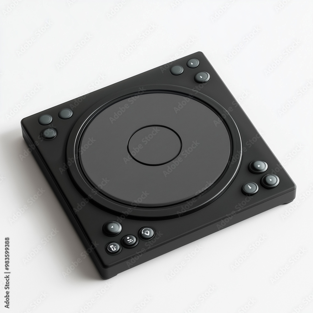 Fototapeta premium Digital Drum Pad: Compact and Flat for the Modern Musician