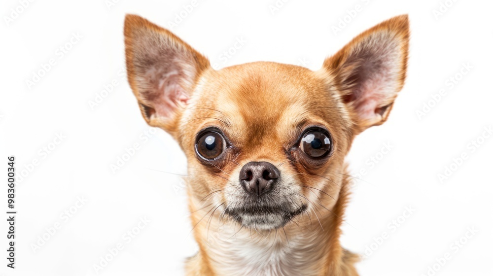 A Close-Up Portrait of a Curious Chihuahua A Close-Up Portrait of a Curious Chihuahua