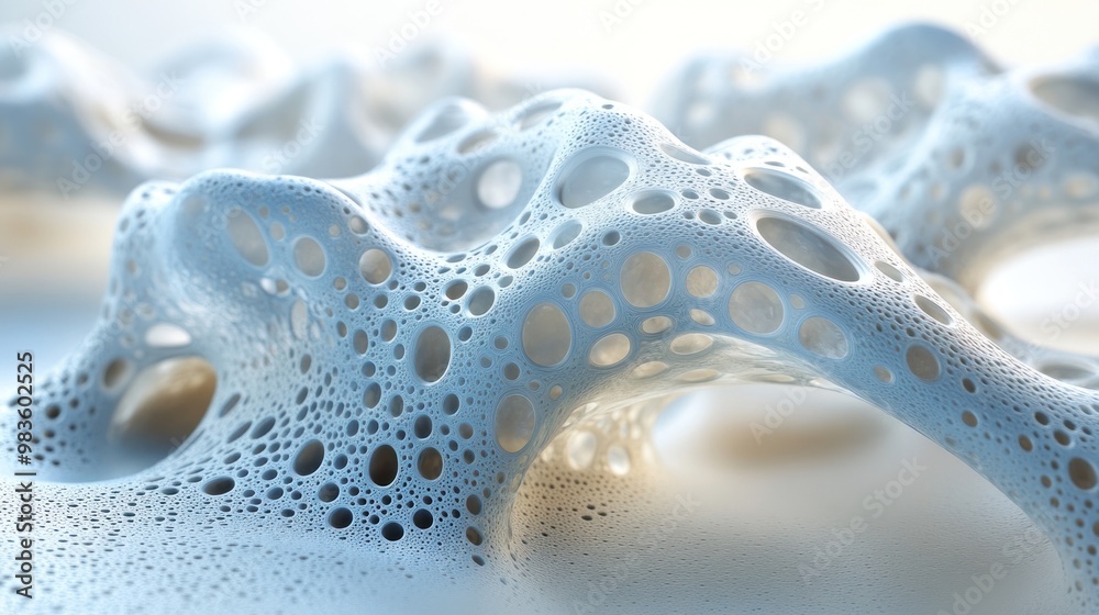 Abstract structure with porous design and intricate patterns. Abstract structure with porous design and intricate patterns.