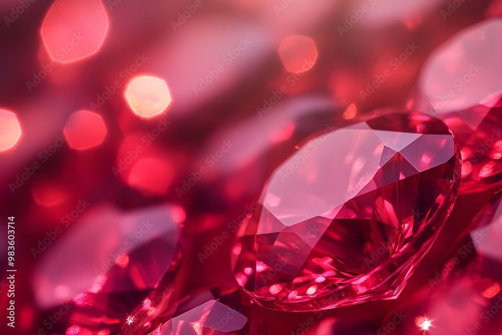 Sparkling Red Gemstones Sparkling Red Gemstones