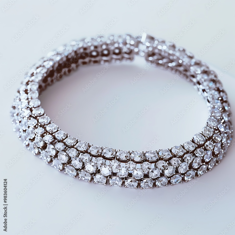 Daimond Bracelet isolated on white background. Daimond Bracelet isolated on white background.